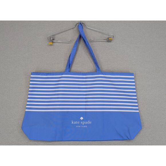 Kate Spade Striped Reusable Tote Blue Bag Shopping - Picture 5 of 5